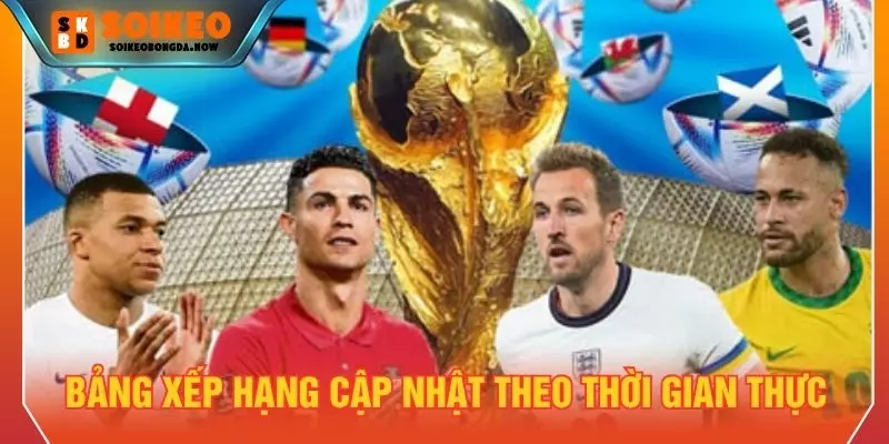 Bảng xếp hạng cập nhật theo thời gian thực