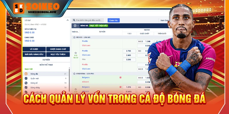 cách quản lý vốn trong cá độ bóng đá