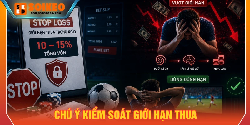 Chú ý kiểm soát giới hạn thua và dừng khi đạt mốc này