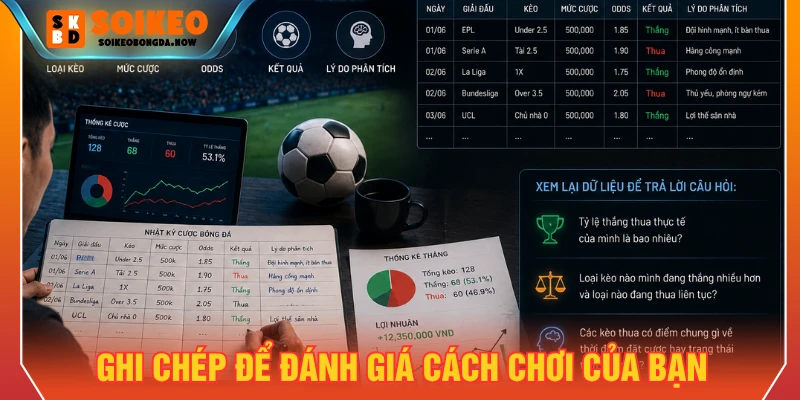 Ghi chép để theo dõi cách chơi của bạn đã hiệu quả hay chưa