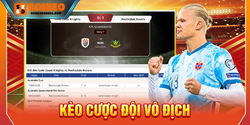 kèo cược đội vô địch
